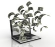earning money over the internet 3d concept earning money over the internet 3d concept