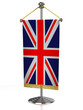 Great Britain table flag isolated on white
