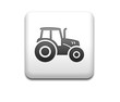 Boton cuadrado blanco simbolo tractor