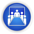 Meeting room blue button