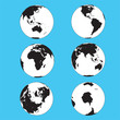 vector silhouette - earth