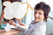 Businesswoman at meeting