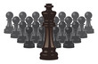Photo en ligne au meilleur prix vector chess pieces of a king and pawns