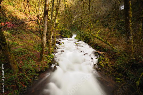 Foto: Flowing water of the Bridal veil falls Flowing water of the Bridal veil falls