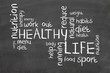 Healthy Life words