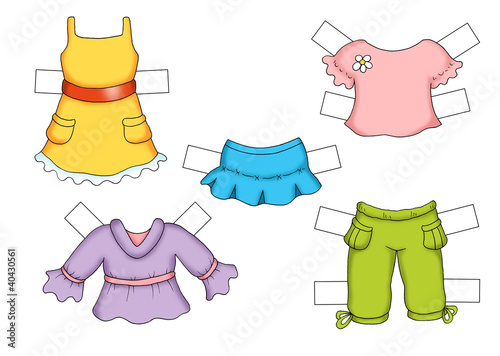 Illustration: vestiti per bambina vestiti per bambina