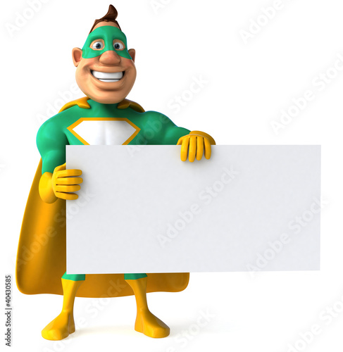 Illustration: Superhéros vert Superhéros vert