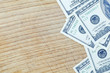 dollars on wood