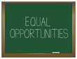 Equal opportunities.