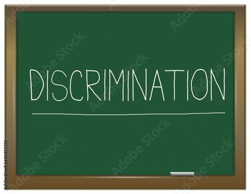 Illustration: Discrimination concept. Discrimination concept.