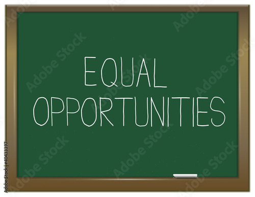 Illustration: Equal opportunities. Equal opportunities.