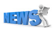 3d person read newspaper 3d person read newspaper