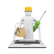 Illustration: Repairman for you notebook Repairman for you notebook