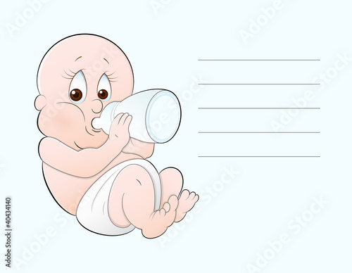 Vector: Baby Card Vector Baby Card Vector