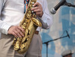 Saxophone on stage