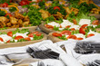 Catering food at a party. In Lithuania.