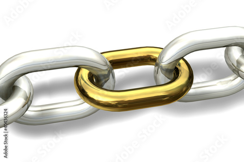 Illustration: Kette Silber Gold Kette Silber Gold