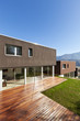 beautiful modern house with garden, outdoor