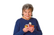 Seniorin mit Tabletten