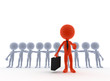 Business team leader, boss concept.