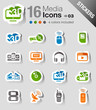 Stickers - Media Icons