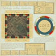 Vintage zodiac circle