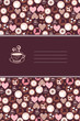 Vanilla cookies and cup of coffee card
