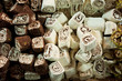 Turkish Delight rolls at the Spice Bazaar, Istanbul, Turkey