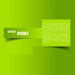 Design of advertisement brochure vector green