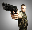 caucasian soldier