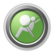 Green 3D Style Button "Airbag"