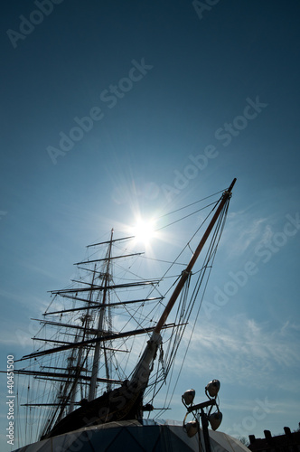 Photo: Masts and Prow - Cutty Sark Masts and Prow - Cutty Sark