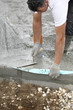 mason on construction site