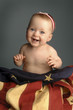 a baby smiling.