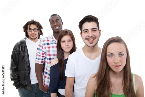 Photo: Happy group of young and fresh people Happy group of young and fresh people