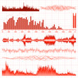 Sound waves set. Music background. EPS 8 Sound waves set. Music background. EPS 8