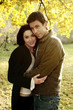 Couple hugging each other.