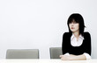 Businesswoman posing for the camera.