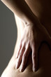 Focus on woman's body.