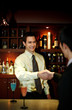 A handshake between two businessmen.