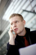 Businessman thinking.