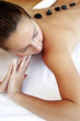 Woman doing spa treatment.