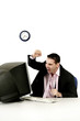 Photo: Businessman getting frustrated with his work. Businessman getting frustrated with his work.