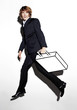 Businessman carrying a briefcase.