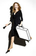 Businesswoman carrying a briefcase.