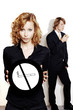 Businesswoman holding a no smoking sign.