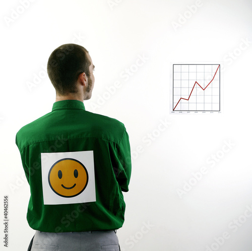 Foto: Businessman happy with the progress. Businessman happy with the progress.