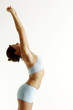 Photo: Woman stretching. Woman stretching.