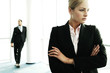 Business people thinking.