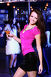 Young woman having fun at nightclub disco Young woman having fun at nightclub disco